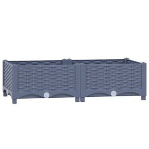 vidaXL Hochbeet 80x40x23 cm Polypropylen