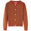 vidaXL Kinder-Strickjacke Cognac 128