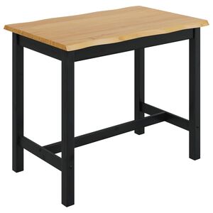 VidaXL Hohe Bar-Tisch EKAI Schwarz 112 x 70 x 91 cm