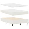 vidaXL Boxspringbett Creme und Wei&szlig; 193 x 120 x 88 cm Cordstoff