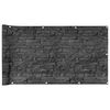 vidaXL Balkon-Sichtschutz Steinoptik Grau 300x75 cm PVC