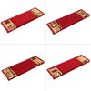 vidaXL Stufenmatten Selbstklebend 5 Stk. 65x21x4 cm Rot