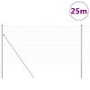 vidaXL Zaunpfosten Silber 25 x 1 m (13 mm Gewebe) Stahl