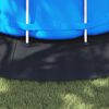 vidaXL Bodenfolie f&uuml;r Pools Schwarz &Oslash; 610 cm Vliesstoff