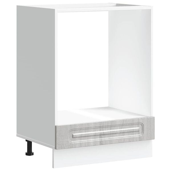 vidaXL Herdumbauschrank Kalmar Grau Sonoma Holzwerkstoff