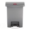 Rubbermaid Step-on Mülleimer Slim Jim 30 L Grau