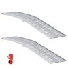 vidaXL Zusammenklappbare Motorradrampe 340 kg pro Rampe 2 Stk. Silber