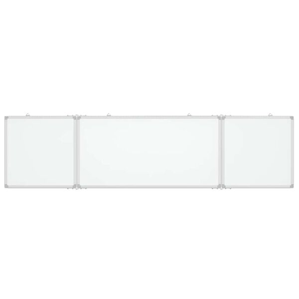 vidaXL Magnetisches Whiteboard Klappbar 200x50x1,7 cm Aluminium