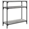 vidaXL Konsolentisch Grau Sonoma 75x29x75 cm Holzwerkstoff