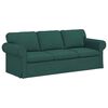 vidaXL Sofa 2 pcs Dunkelgr&uuml;n 215 x 82 x 80 cm Stoff