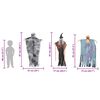 vidaXL H&auml;ngender Halloween Geist 3 pcs Mehrfarbig 61 x 97 cm Polyester