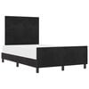 vidaXL Boxspringbett mit Kopfteil Schwarz 120 x 190 cm Samt