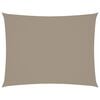 vidaXL Sonnensegel Oxford-Gewebe Rechteckig 5x6 m Taupe