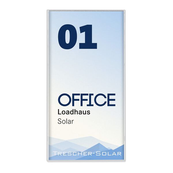 MOEDEL Easy T&uuml;rschild Kairo 7,5x14,9x1 cm Wei&szlig; 5 Stk.