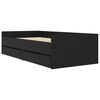 vidaXL Bettrahmen mit Schubladen Schwarz Eichen-Optik 90 x 200 cm