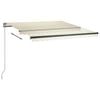 vidaXL Standmarkise Automatisch 350x250 cm Cremewei&szlig;