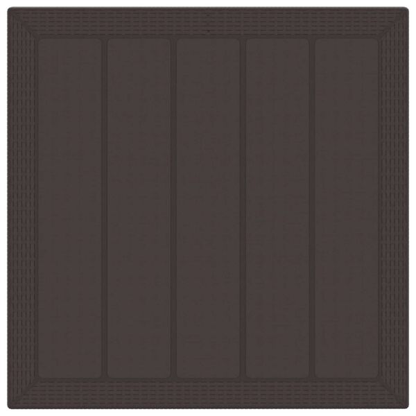 vidaXL Garten Essgruppe 5 pcs Braun Polypropylen