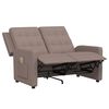 vidaXL 2-Sitzer Massagesessel Taupe Stoff