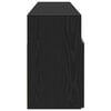 vidaXL TV-Schrank mit LED-Leuchten Schwarz Eichen-Optik 120x30x50 cm