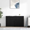 vidaXL Sideboards 2 pcs Schwarz Eichen-Optik 60 x 30 x 70 cm