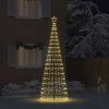 vidaXL LED Weihnachtsbaum mit Erdspie&szlig;en Gold 400 cm Eisen