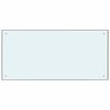 vidaXL K&uuml;chenr&uuml;ckwand 2 pcs Wei&szlig; 100 x 50 cm Geh&auml;rtetes Glas