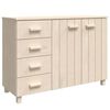 vidaXL Sideboard HAMAR Honigbraun 113x40x80 cm Massivholz Kiefer