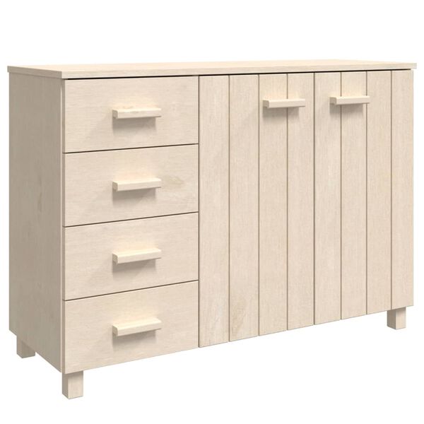 vidaXL Sideboard HAMAR Honigbraun 113x40x80 cm Massivholz Kiefer