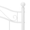 vidaXL Bett Wei&szlig; Metall 100x200 cm