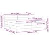 vidaXL Boxspringbett mit Matratze Dunkelbraun 200 x 200 cm Polyester