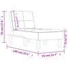 vidaXL Chaiselongue Schwarz Kunstleder