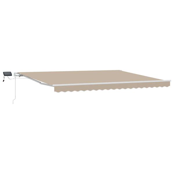 vidaXL Einziehbare Markise Beige 450 x 300 cm Stoff und Stahl