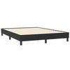 vidaXL Boxspringbett mit Matratze Schwarz 140x210 cm Samt