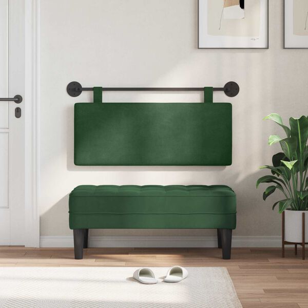 vidaXL H&auml;ngevorderseite Wandmontiert Uni Cordstoff