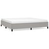 vidaXL Bettgestell ohne Matratze Hellgrau 200x200 cm Stoff