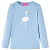 Kinder-Langarmshirt Hellblau 92