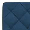 vidaXL Bett mit Matratze Blau 90x200 cm Stoff