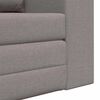 vidaXL Schlafsofa 60cm Taupe Stoff