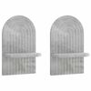 vidaXL Wandregal 2 stk. Betongrau 23 x 13,5 x 37,5 cm Holzwerkstoff