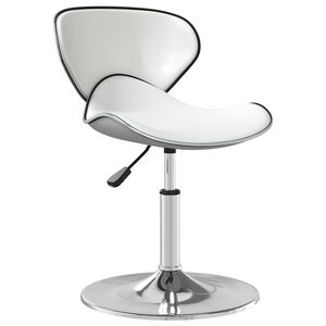 vidaXL Barhocker Wei&szlig; Kunstleder