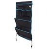 vidaXL Aufbewahrungstasche Schwarz und Blau 91 x 47,5 cm Oxford