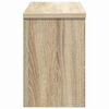 vidaXL Wandmontierter nachttisch mit T&uuml;r Sonoma-Eiche 50 x 20 x 30 cm