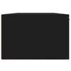 vidaXL Wandschrank Schwarz 68x30x20 cm Holzwerkstoff