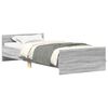 vidaXL Bettgestell Grau Sonoma 100x200 cm Holzwerkstoff