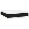 vidaXL Boxspringbettgestell Schwarz 160x200 cm Stoff