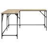 vidaXL Schreibtisch Sonoma-Eiche 149x149x75 cm Holzwerkstoff