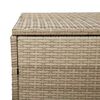 vidaXL Garten-Auflagenbox Beige 220x50x58 cm Poly Rattan
