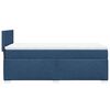 vidaXL Boxspringbett mit Matratze Blau 80x200 cm Stoff