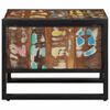vidaXL Couchtisch Mehrfarbig 50x50x38 cm Altholz Massivholz