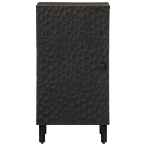 vidaXL Beistellschrank Schwarz 40x33x75 cm Massivholz Mango